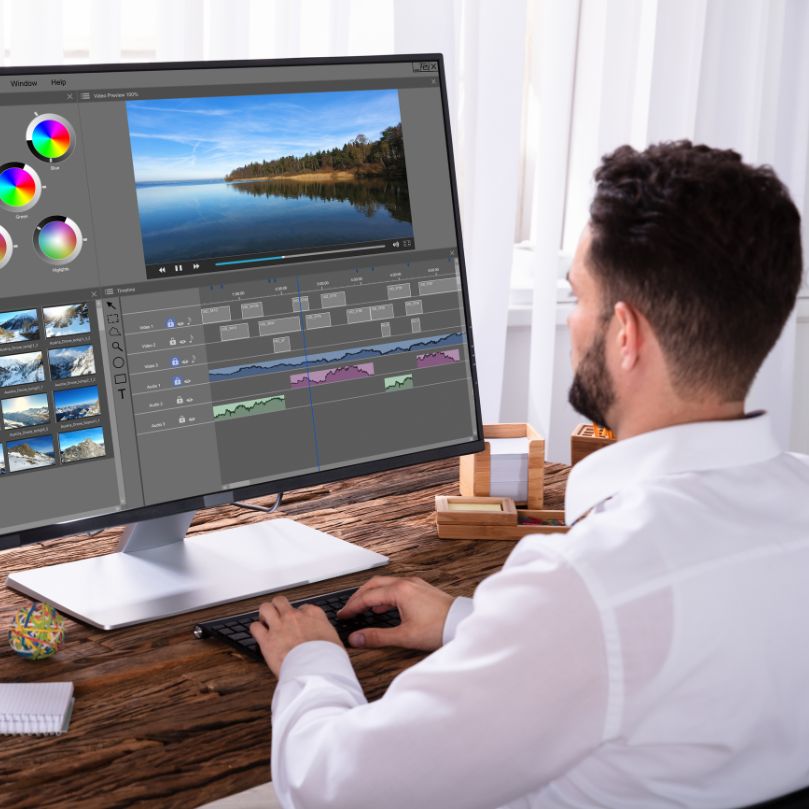"Professional corporate video production team crafting compelling content for businesses in Melbourne, enhancing brand visibility and engagement."